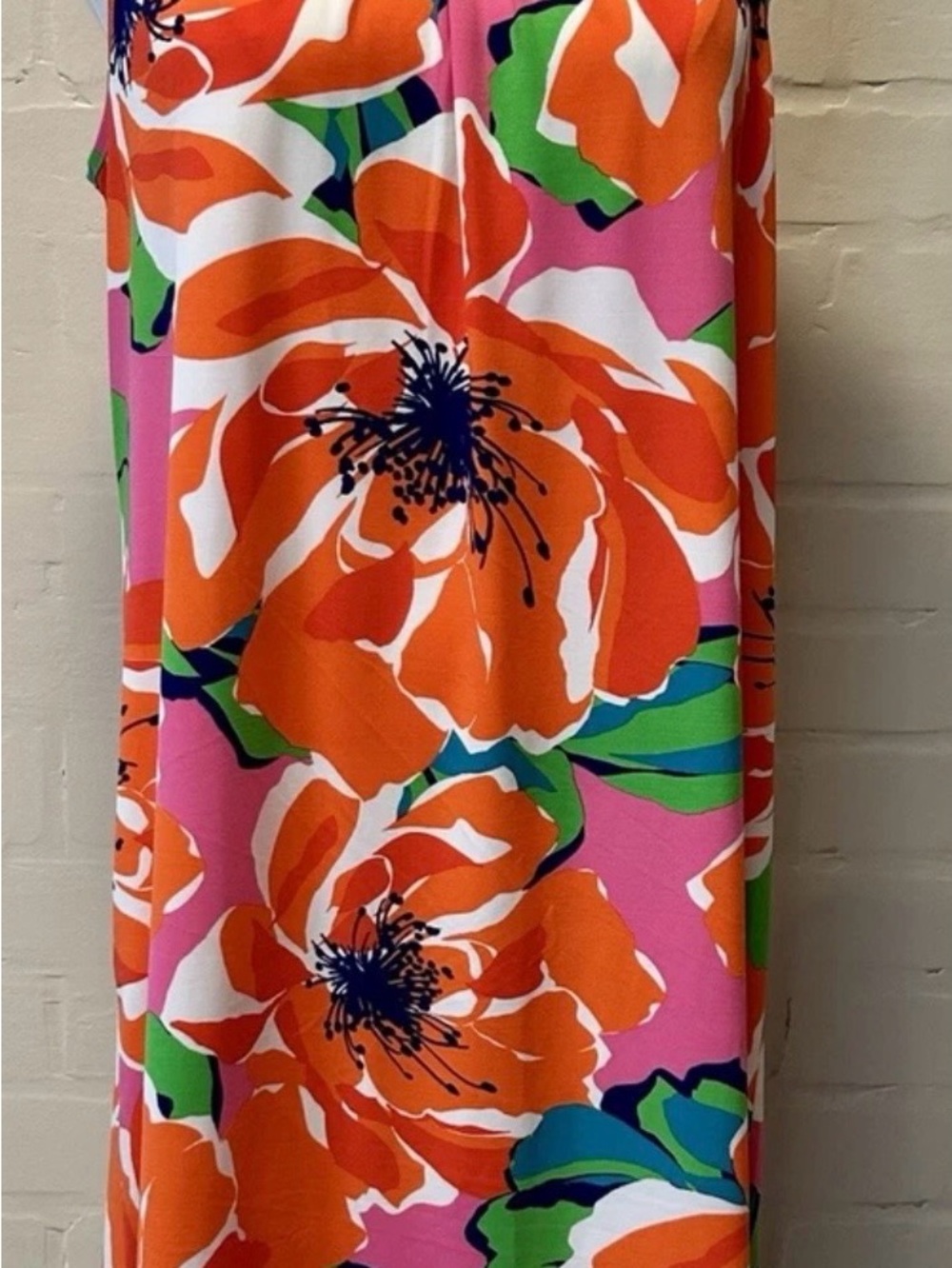 Trina Turk Orange and Pink Floral Mini Dress - Picture 2 of 4